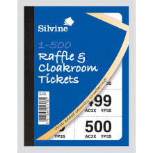 Silvine Raffle & Cloakroom Tickets 1-500
