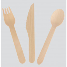 Wooden Cutlery 24s Assorted