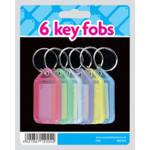 Key Fobs 6s Carded Assorted