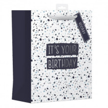 Gift Bag Terrazzo Text Extra Large