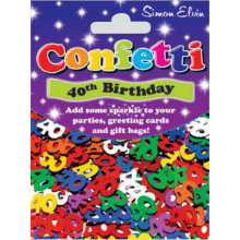 Confetti 40th Birthday CON807