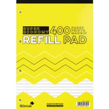 Silvine A4 Economy Refill Pad 400 pages Feint & Margin