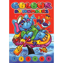 Colour By Numbers Books 4 Asstd 40 Pages