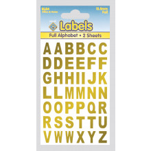 Labels - Gold Foil Letters 13.5mm