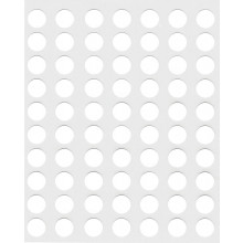 White Self Adhesive Labels 8mm Round