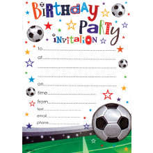 Invitation Pads Football 20s HP104