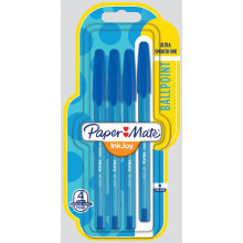 Papermate Inkjoy Ballpoint Pen Blue 4 Pk