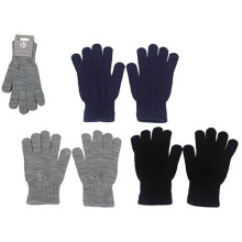 Mens Plain Knitted Gloves 3 Asst