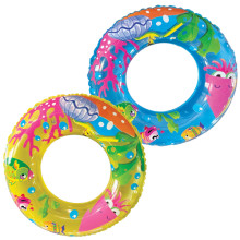 24" Transparent Printed Swim Ring