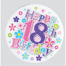 Age 18 Mix 55mm Small Badge
