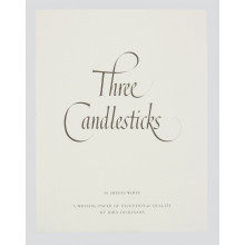 Three Candlesticks No 3 White Writing Pads