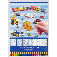 Colouring Sticker Books Assorted