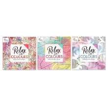 Relax With Colour Adult Colouring Book Series 2, 3 Designs