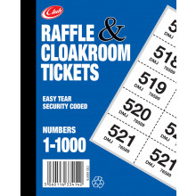 Club Raffle & Cloakroom Tickets 1-1000