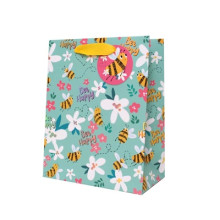 Gift Bag Bees Design Medium