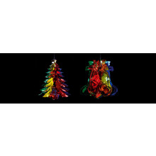 33cm Foil Bell/Tree Assorted