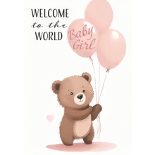Baby Girl C50 Card JG0092