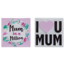 Mum Resin Magnet 2 Asst