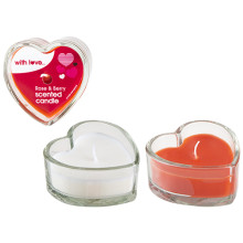 Glass Heart Candle 2 Fragrances