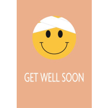 Get Well Bandaged Emoji C50 Card JG0098