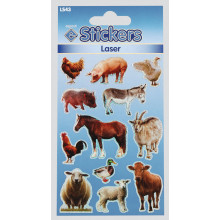 Laser Stickers Farm Animals LS43