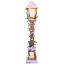 XF3806 Snow Tipped Wood Lamp Post 85cm