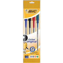 Bic Cristal Pen Original Pack 4 Assorted