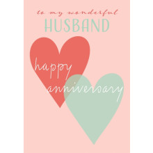 Husband Anniversary C50 Card JG0085