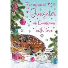 JXC0211 Daughter Cute 75 Christmas Cards