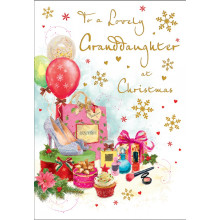 JXC1560 Granddaughter Trad 75 Christmas Cards