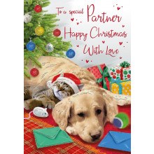 JXC1186 Partner Neutral Trad 75 Christmas Cards