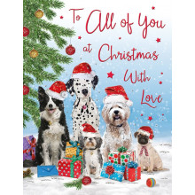 JXC1371 To All Of You Dogs 60 Christmas Cards