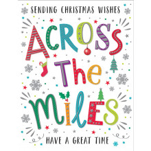 JXC0901 Across the Miles Text 60 Christmas Cards