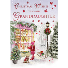 JXC0379 Grand-Daughter Juvenile 75 Christmas Cards