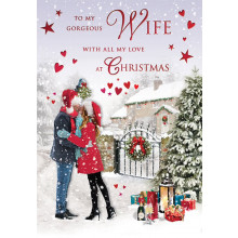 JXC0927 Wife Trad 75 Christmas Cards