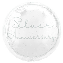 Silver Anniversary Foil Balloon