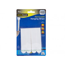 Removable Picture Hanging Strips 10kg Capacity 4pk
