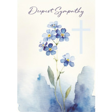 Sympathy Religious Floral C50 Card JG0102