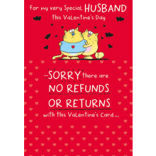 JVC0073 Husband Humour 75 Valentine's Day Cards