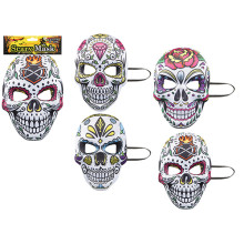Candy Skull Mask 4 Asst
