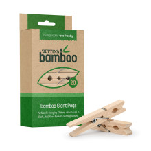 Bamboo Eco Recycle Giant Pegs 20's