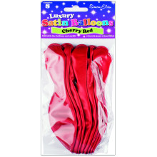 Simon Elvin 11" Luxury Satin Balloons Cherry Red 8's