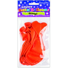Simon Elvin 11" Luxury Satin Balloons Orange 8's