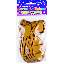 Simon Elvin 11" Luxury Satin Balloons Gold 8's