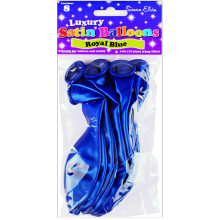 Simon Elvin 11" Luxury Satin Balloons Royal Blue 8's