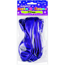 Simon Elvin 11" Luxury Satin Balloons Purple 8's