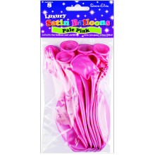 Simon Elvin 11" Luxury Satin Balloons Light Pink 8's