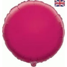 Fuchsia Round Foil Balloon