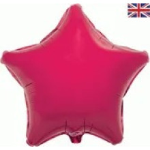 Fuchsia Star Foil Balloon