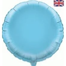 Light Blue Round Foil Balloon